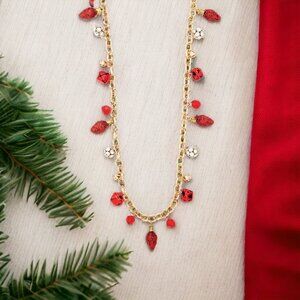 MACY'S HOLIDAY LANE Christmas Jingle Bell Necklace